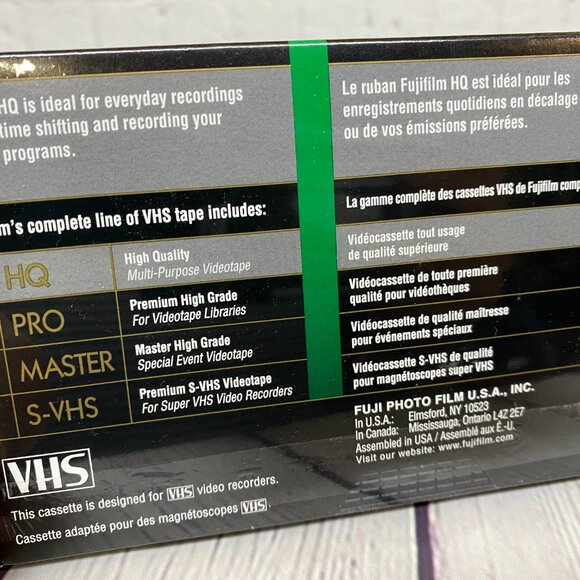 Blank VHS Tapes Fuji Film HQ 120 High Quality Lot of 3 6 Hours Brand New Lot#2 - Picture 4 of 5